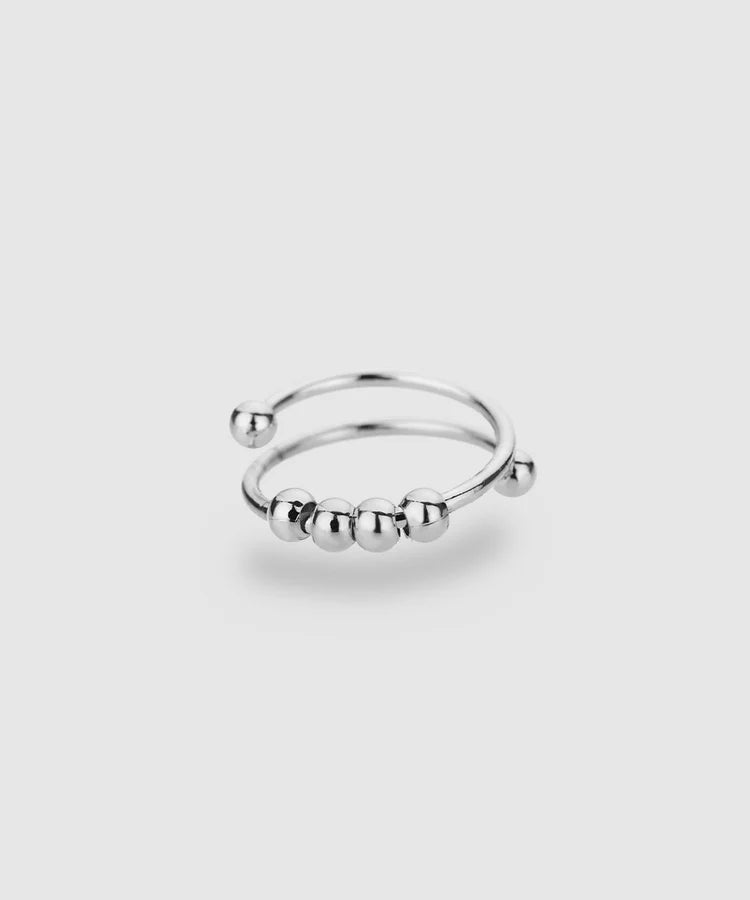 Bague Orélisse à billes dorées